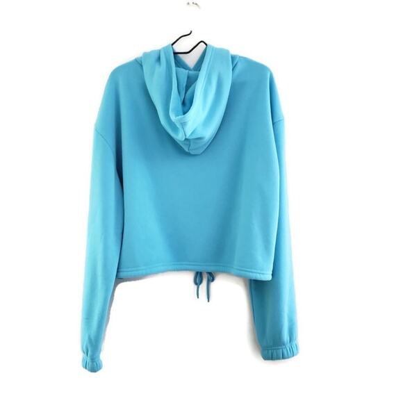 Roma Concepts Women's Draw String Hem Cropped Hoodie 1X - Picture 5 of 12